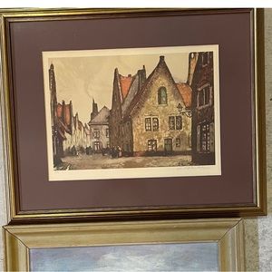 Vintage print - framed 16x20